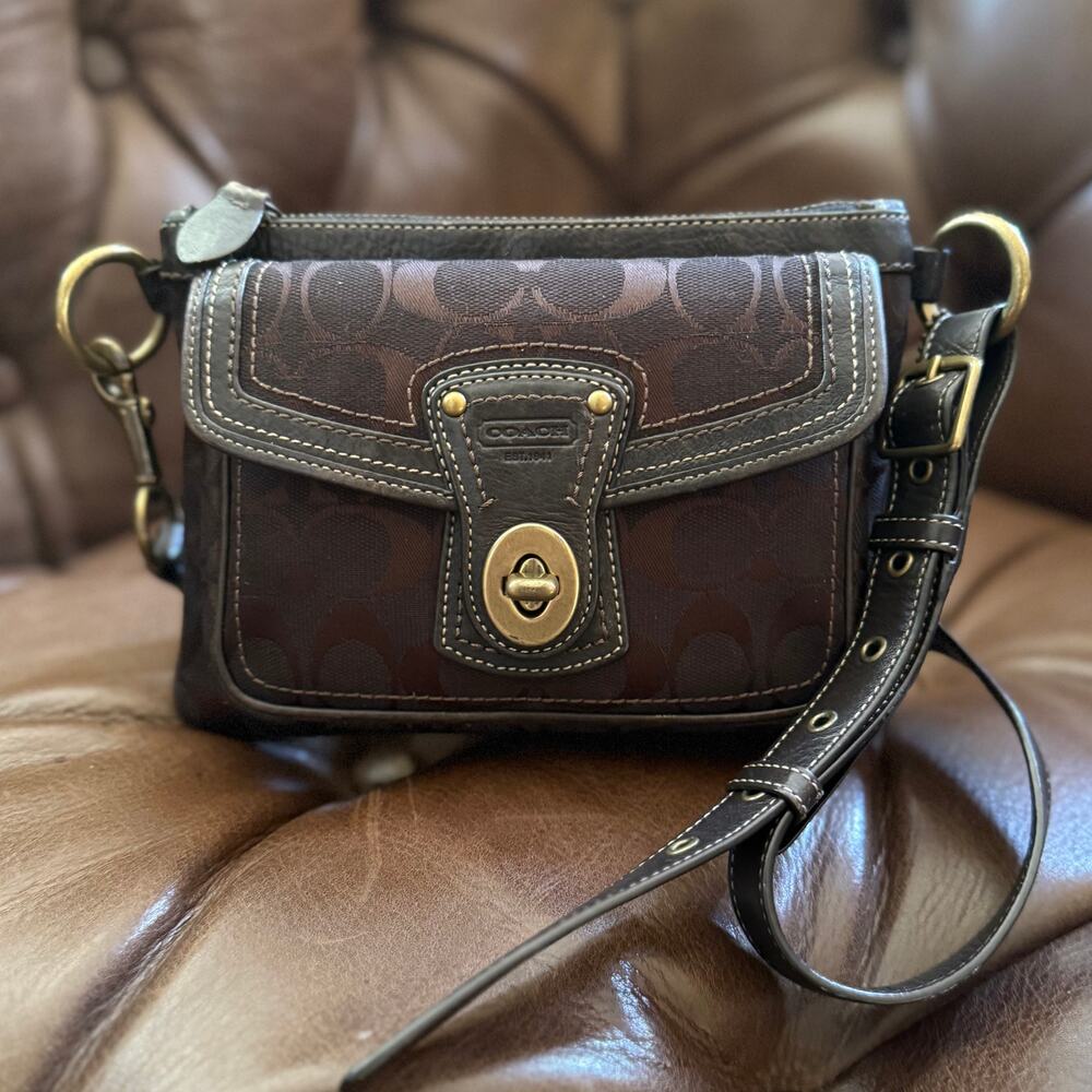 Coach Vintage Legacy Turnlock Waist Bag Brown